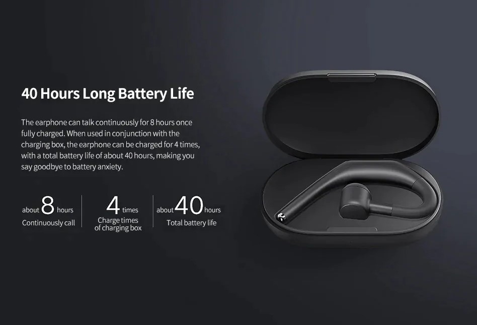 Xiaomi Bluetooth Headset Pro 40H Battery Life Dual Mic Noise Reduction