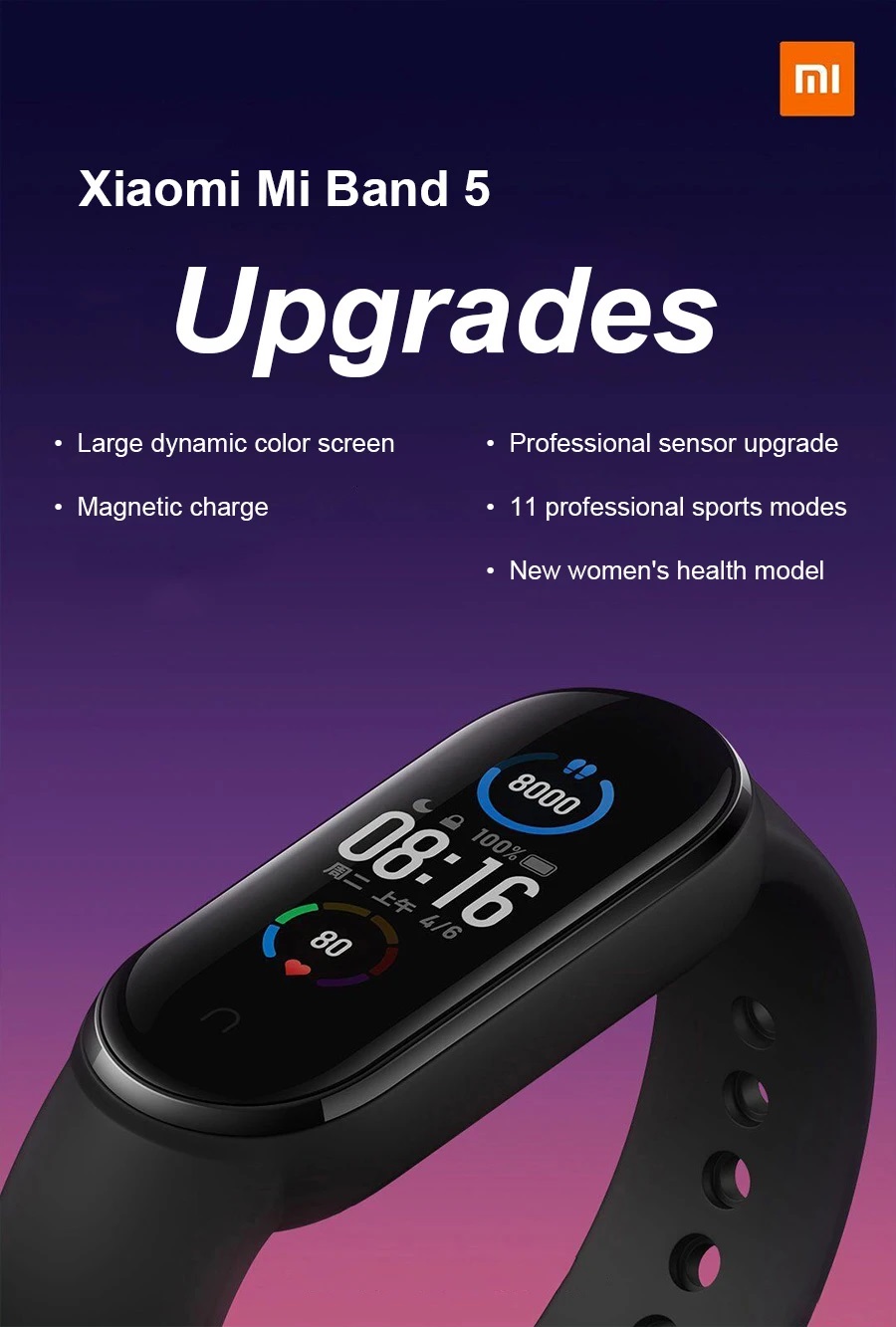 Mi smart band 5 best sale chinese version