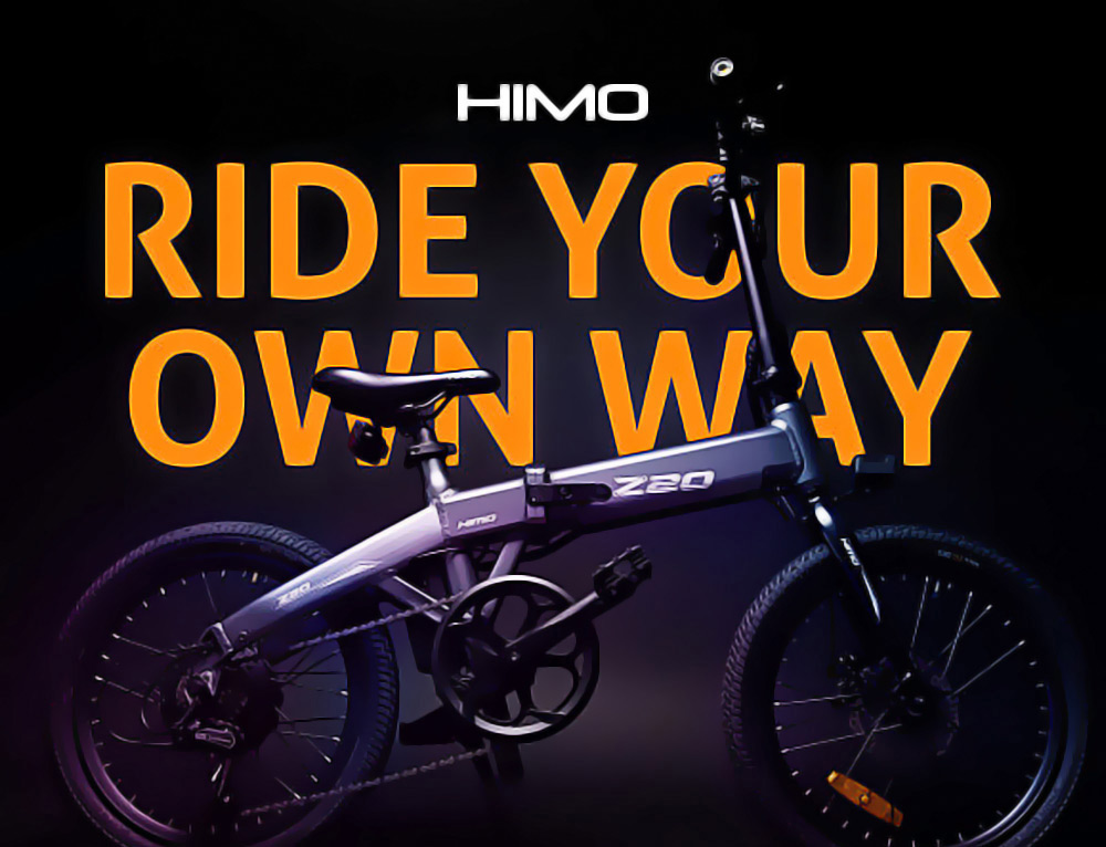 HIMO Z20 Folding Electric Bicycle 20 Inch Tire 250W DC Motor Up To 80km Range  Removable Battery Shimano 6-speed Transmission Smart Display Dual Disc Brake Europe Version - Rose Gold