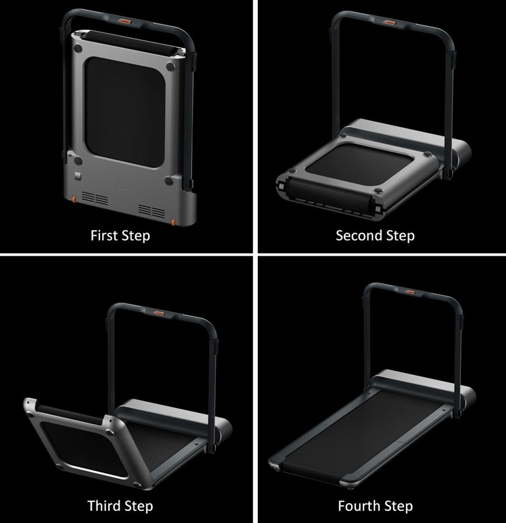 WalkingPad R1 Pro Treadmill 2 in 1 Smart Folding Walking and Running Machine APP Foot Step Sped Control Outdoor Indoor Fitness Exercise Gym Alternative International Version From Xiaomi Ecosystem - Silver