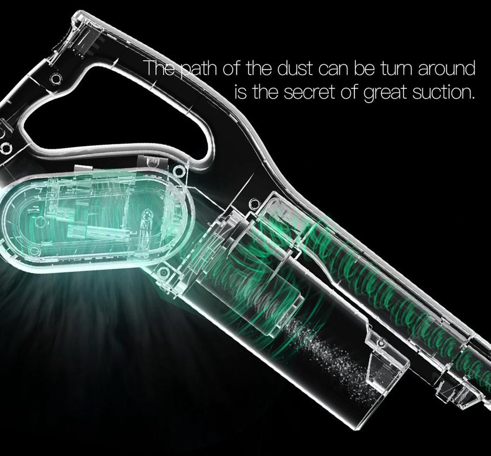 Deerma DX700 2-in-1 Vertical Household Upright Vacuum Cleaner 15000Pa Suction Ultra Quiet Flexible Portable Mini Dust Collector From Xiaomi Ecosystem - White