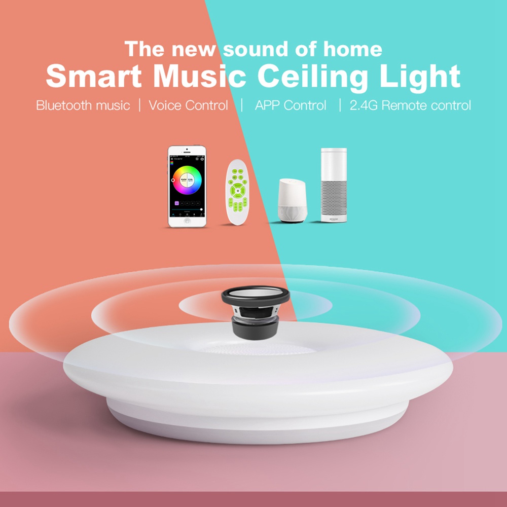 OFFDARKS Smart Ceiling Light WIFI Voice Control Bluetooth Speaker APP