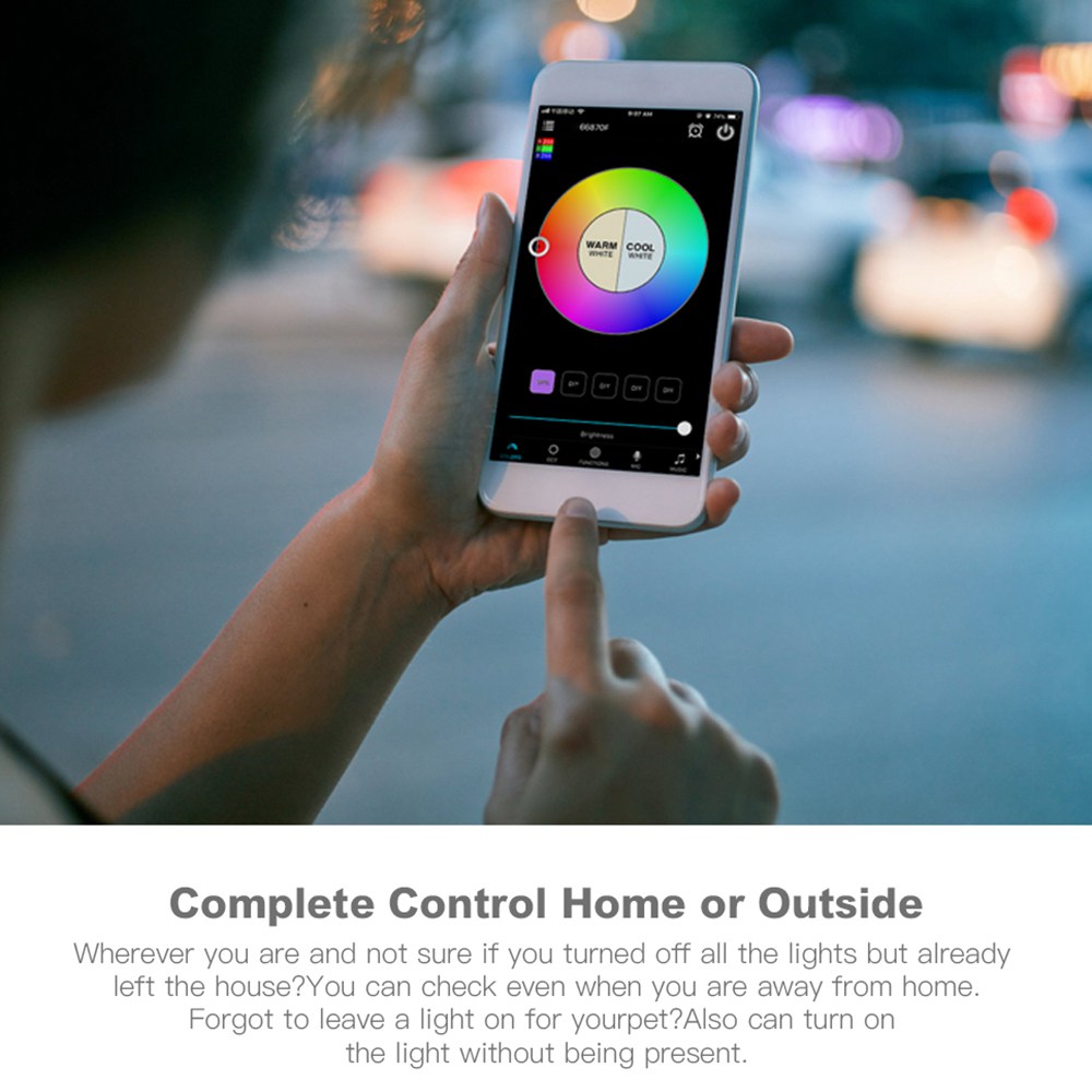 OFFDARKS smart LED ceiling light WIFI voice control RGB dimming APP co