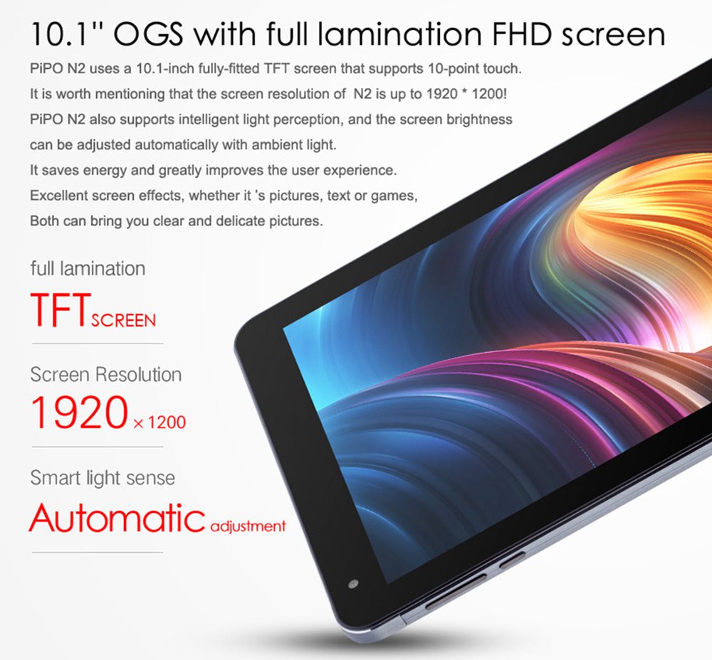 PIPO N2 4G LTE Tablet PC UNISOC SC9863A Octa Core 10.1 Inch 1920 x 1200 IPS Screen Android 9.0 4GB RAM 64GB ROM Dual Camera 6000mAh Battery  - Blue