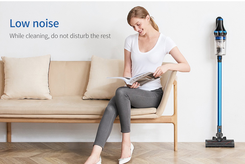 Proscenic P10 Handheld Wireless Vacuum Cleaner Portable Rechargeable Home Vacuum Cleaner Cyclone Filter Cleaner Dust Collector - Blue