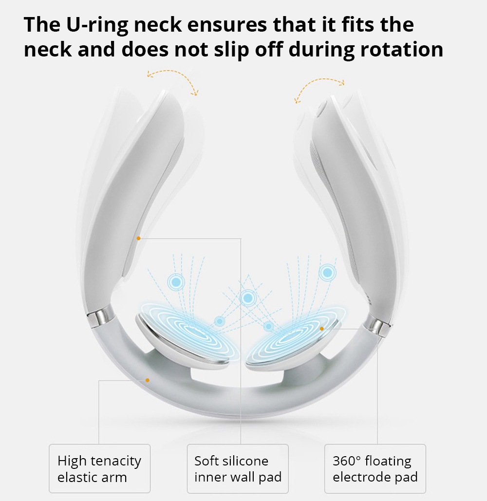 SKG Smart Neck Massager with Heating Function, Wireless 3D Travel Neck