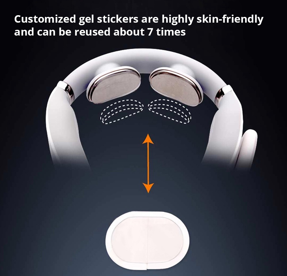 SKG Smart Neck Massager With Heating Function Wireless 3D Travel Lightweight Electric Neck Massage Equipment With Remote For Commute Shopping- White