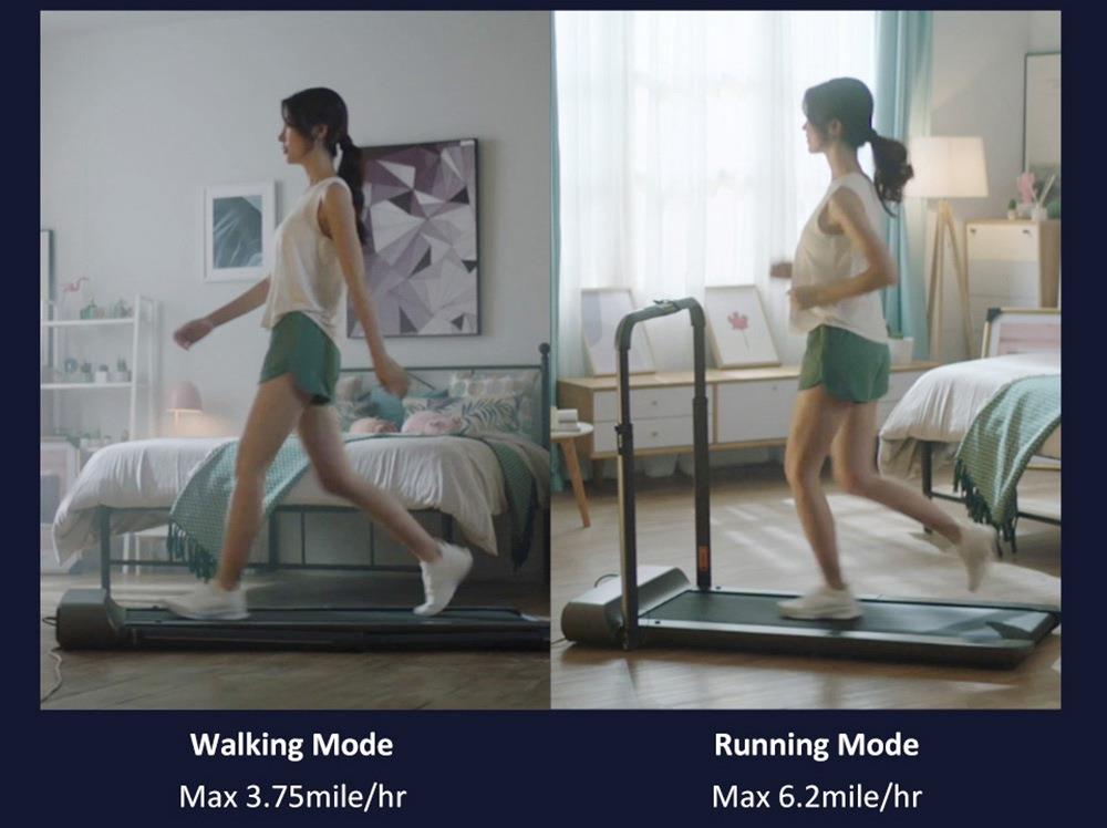 WalkingPad R1 Pro Treadmill 2 in 1 Smart Folding Walking and Running Machine APP Foot Step Sped Control Outdoor Indoor Fitness Exercise Gym Alternative International Version From Xiaomi Ecosystem - Silver