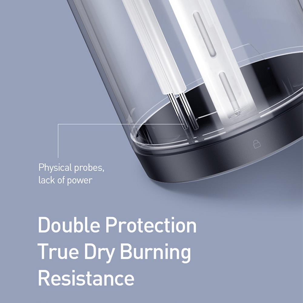 Baseus 300ml Car Air Humidifier Automatic Power Off Low Noise Operation - Dark Grey