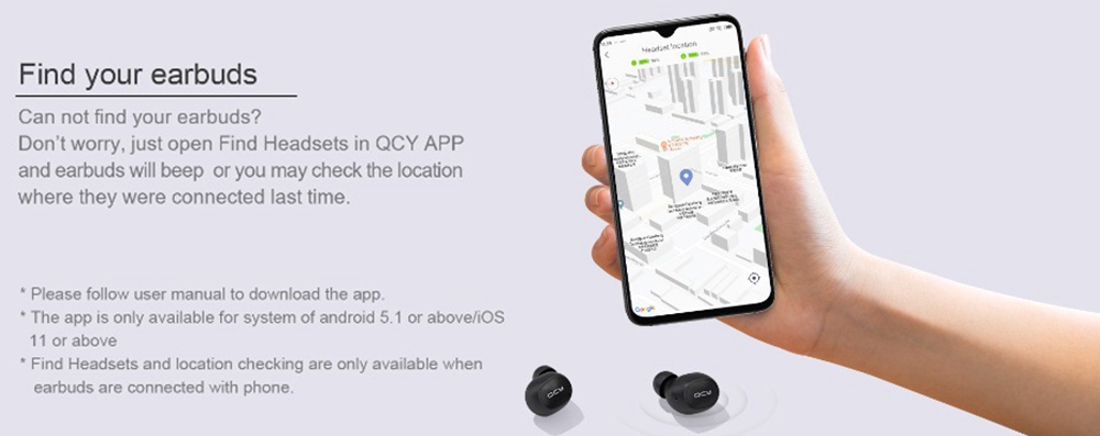 [International Edition] QCY M10 Bluetooth 5.0 TWS Earphones Game Mode AAC/SBC DSP Noise Cancelling HIFI Stereo Surround Sound AAC/SBC Pop-up Pairing 20H Battery Life App Control - Black