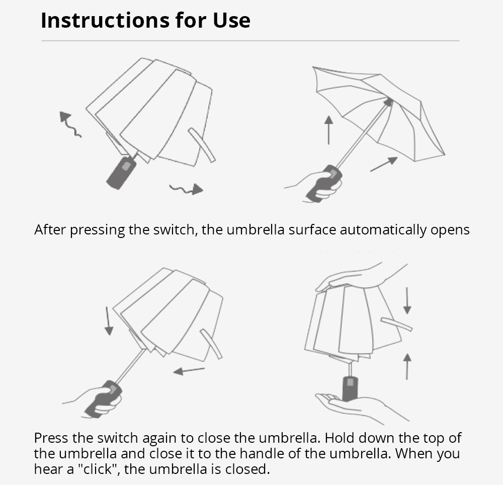 90FUN Portable Fully Automatic Reverse Folding Lighting Umbrella Anti-UV UPF50+ Windproof Wind Resistant Umbrella Three Folding  from Xiaomi Youpin - Gray