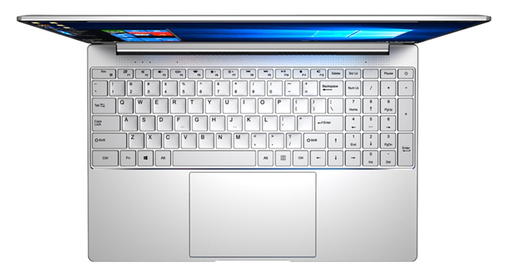 CENAVA F158G Laptop Intel Celeron J410515.6 Inch 1920 x 1080 IPS Screen Intel UHD Graphics 600 Windows 10 8GB DDR4 256GB SSD Full Size Backlit Keyboard English Version - Silver