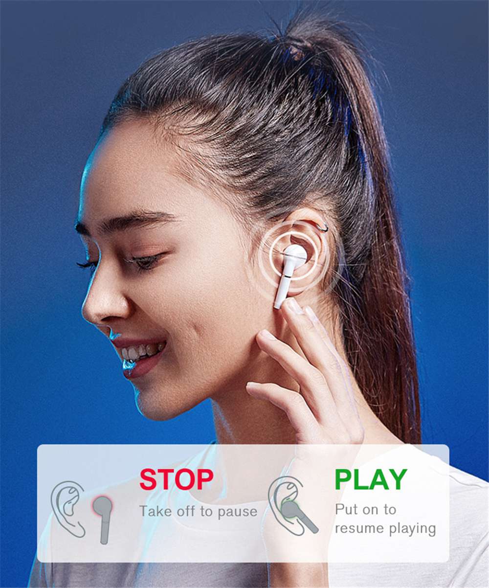 Haylou T19 TWS Qualcomm 3020 Bluetooth 5.0 TWS Earphones aptX AAC Pop Up Pairing APP Control Noise Canceling Wireless Charging In-ear Detection