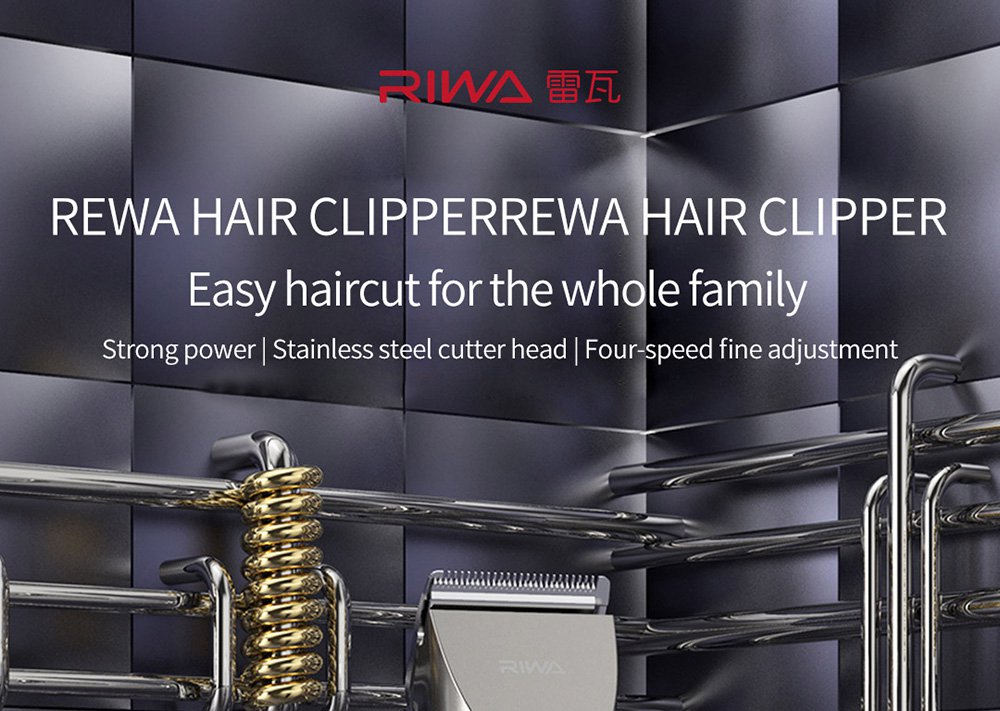 RIWA Washable Hair Trimmer LED Display Rechargeable Electric Hair Cutterx Hair Clipper Machine For Haircuts Hair RE-6305