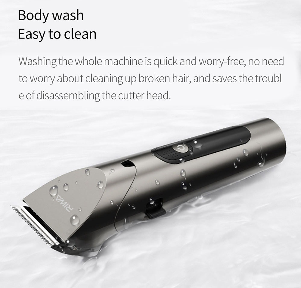 RIWA Washable Hair Trimmer LED Display Rechargeable Electric Hair Cutterx Hair Clipper Machine For Haircuts Hair RE-6305