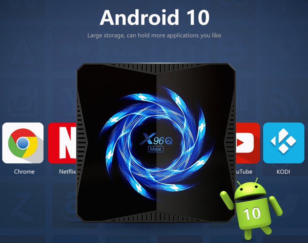 X96Q MAX Android 10 4K@60fps Allwinner H616 4GB/64GB TV BOX 2.4G+5G WIFI Bluetooth 5.0