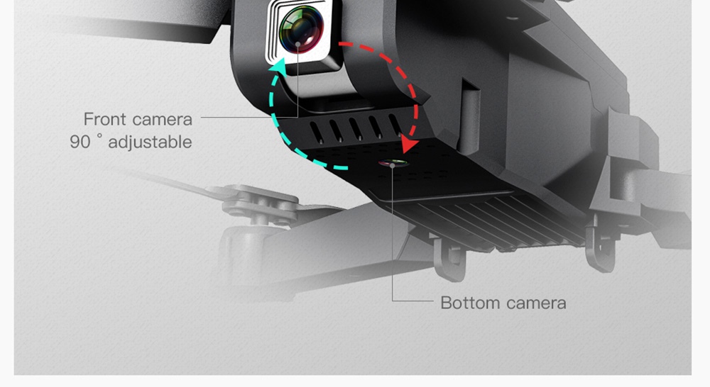 ZLRC SG107 4K Optical Flow Foldable Drone With Switchable Dual Cameras 50X Zoom RC Quadcopter RTF - 4K Optical Flow