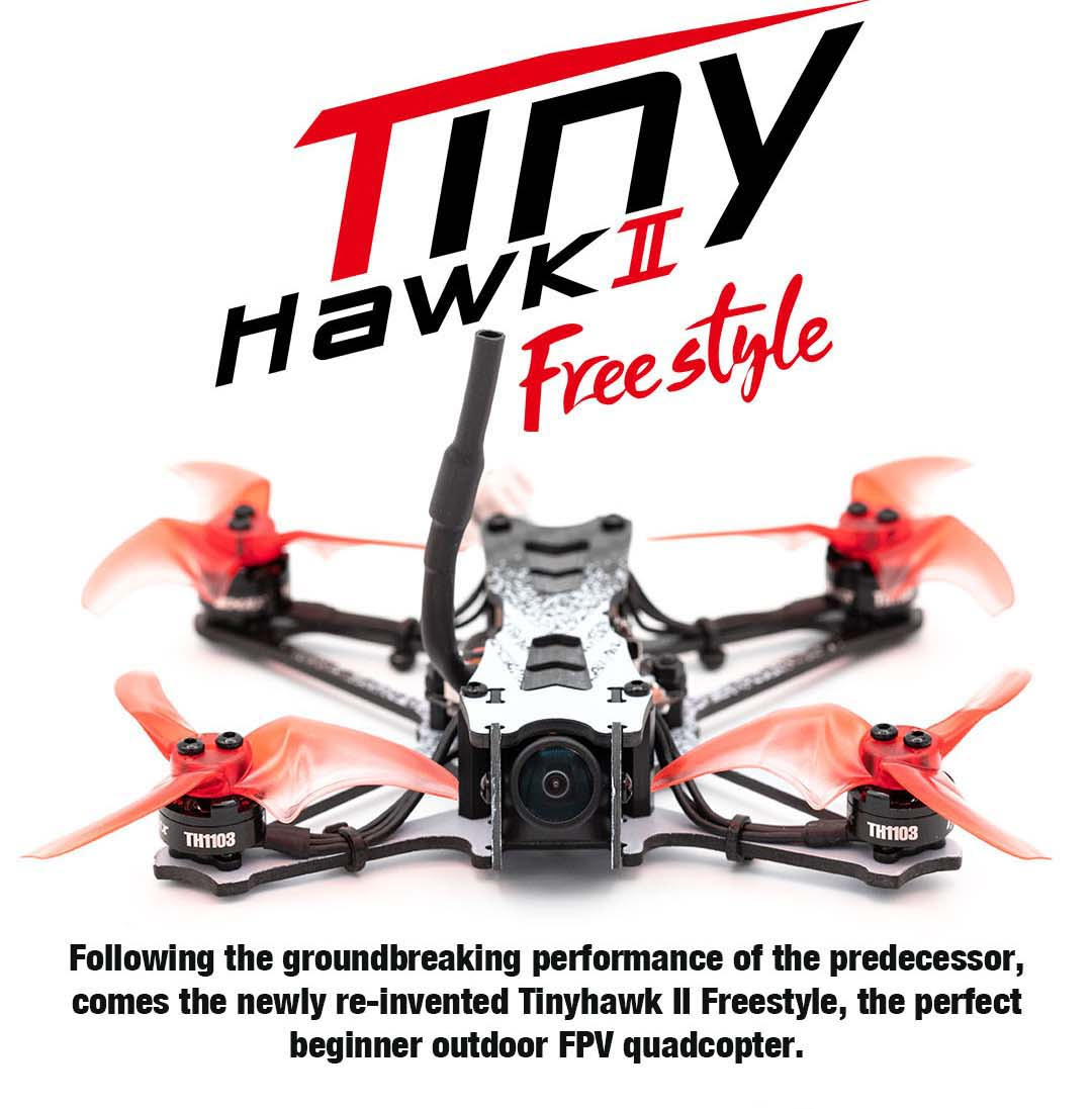 EMAX Tinyhawk II Freestyle 2.5 Inch FPV Racing Drone  5A ESC Frsky D8 Runcam Nano 2 Camera with Goggles - RTF