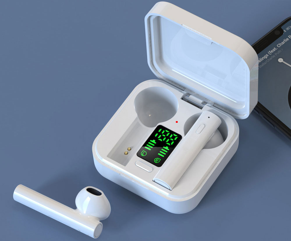 Air 6 Pro TWS Kulaklık LED Ekranlı Şarj Kutusu IPX4 Suya Dayanıklı Otomatik Bağlantı Ses Asistanı