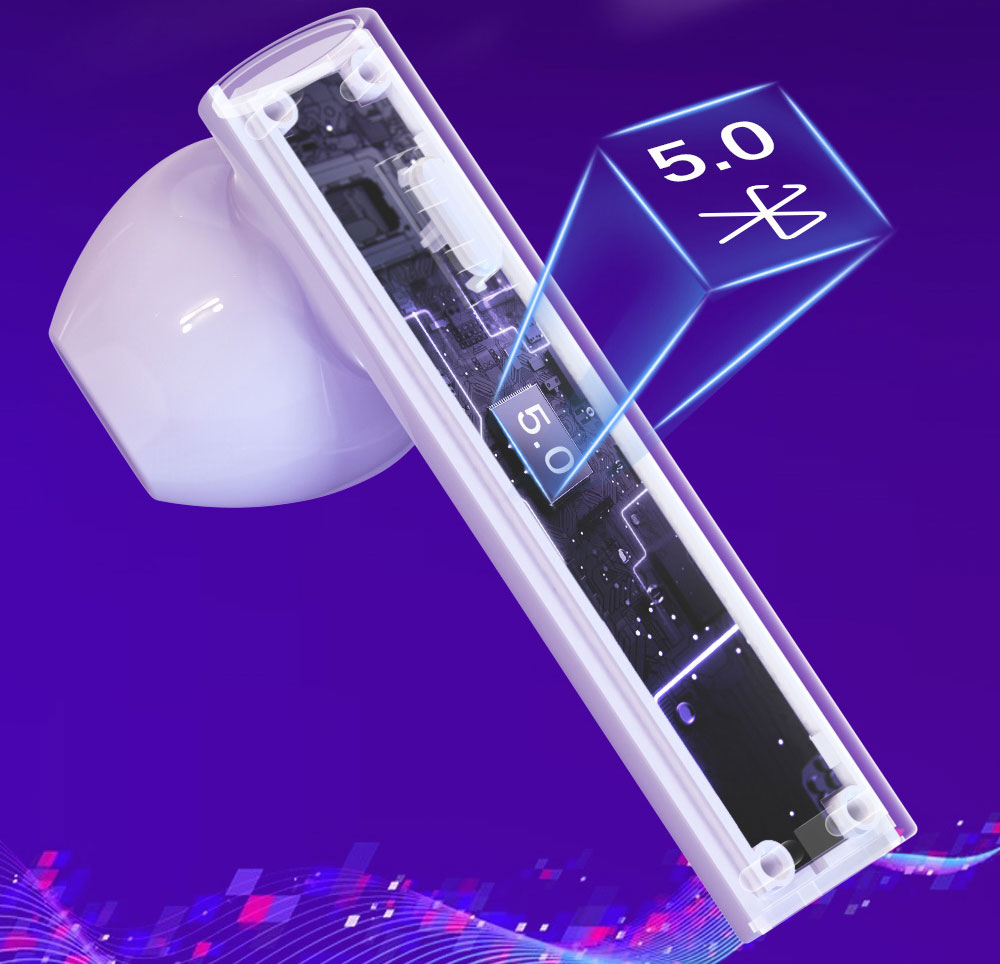 حافظة شحن سماعات Air 6 Pro TWS مع شاشة LED IPX4 مقاومة للماء لتوصيل مساعد صوتي تلقائيًا