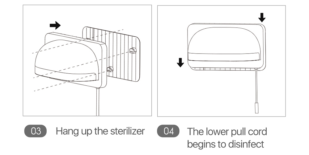 Oclean S1 Smart UVC Toothbrush Sterilizer Wall Mounted Holder Rack Manual Automatic Sterilizer Ultraviolet Antibacterial Holder from Xiaomi Youpin - White