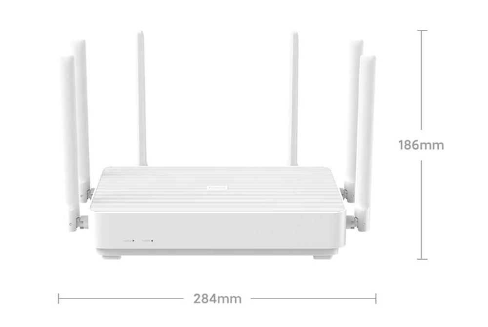 Xiaomi Redmi AX6 Router 5 Core WiFi 6 Dual Band Wireless WiFi Router Support Mesh OFDMA 2976MBps 6xAntennas 512MB Wireless Signal Booster Children Protection - White