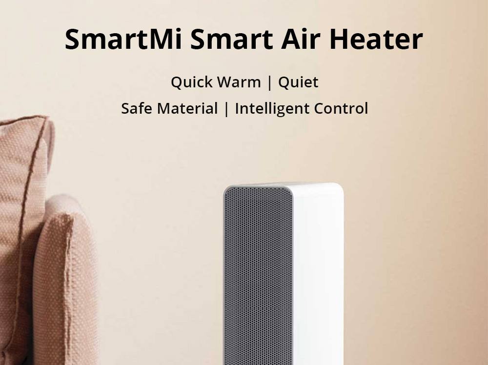 Smartmi 2000W Chauffe-air électrique intelligent PTC Chauffage en céramique Ventilateur de chauffage silencieux efficace 3S Télécommande de chauffage rapide fonctionne avec l'application Mijia de l'écosystème Xiaomi - Blanc