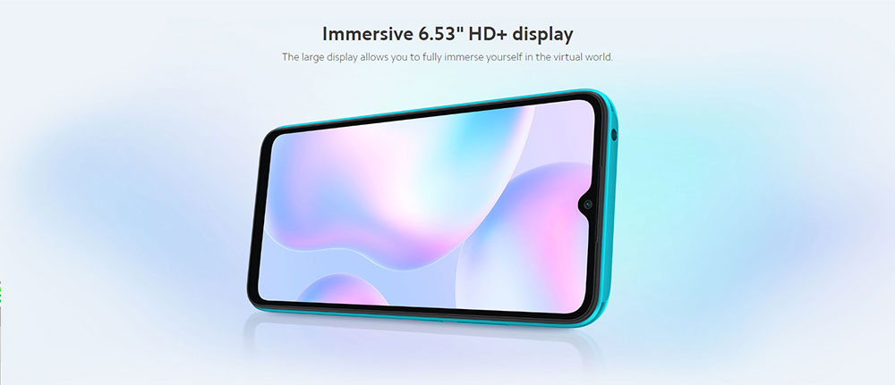 Xiaomi Redmi 9A CN Version 4G LTE Smartphone 6.53 Inch HD+ DotDrop Screen MediaTek Helio G25 4GB RAM 64GB ROM MIUI 12 13MP AI Rear Camera 5000mAh Battery Dual SIM Dual Standby - Green