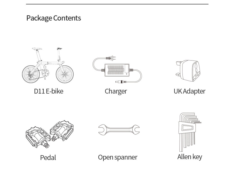 FIIDO D11 Folding Electric Moped Bicycle 20 Inch Tire 250W Brushless Motor Max Speed 25km/h Three Modes 11.6AH Lithium Battery Up To 100km Range Adjustable Height Dual Disc Brake LCD Display - Blue