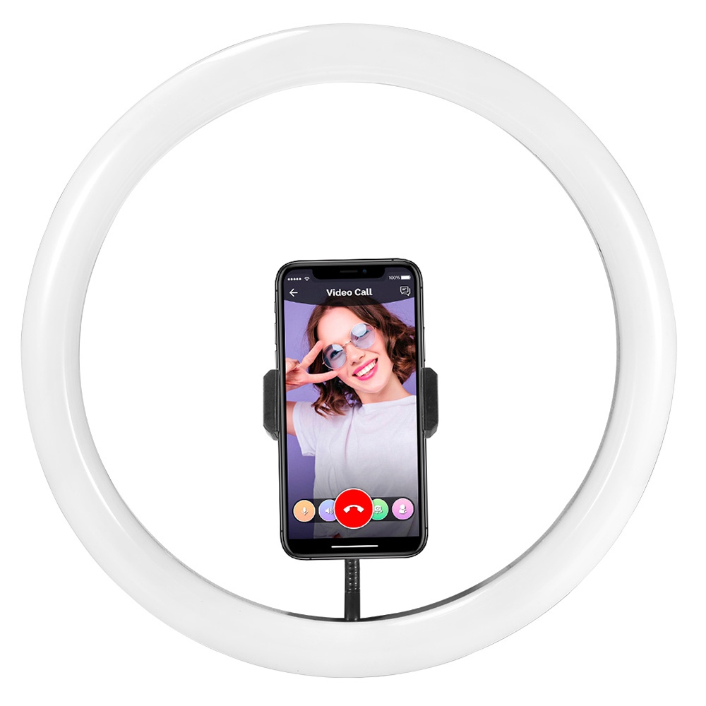 12 Inch Dimmable LED Selfie Video Ring Light with Tripod Stand Phone Holder for Youtube Tik Tok Live Streaming Makeup Lamp