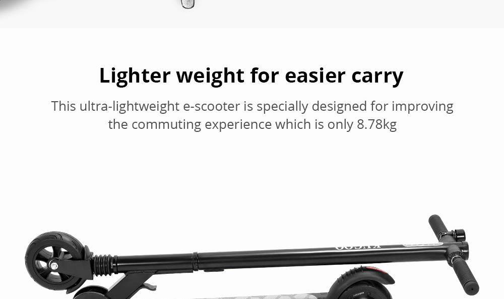 KUGOO KIRIN S2 Mini Folding Electric Scooter Christmas Gift 150W Motor LCD Display Screen Max 25KM/H 5.5 Inch Tire - Black