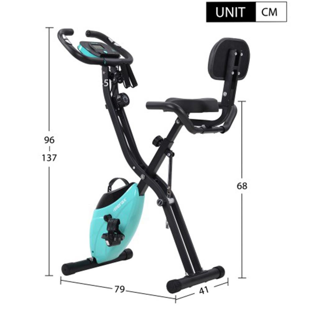 Foldable Exercise Bike X-Bike Cycling Upright Workout Machine Cardio Training UK 