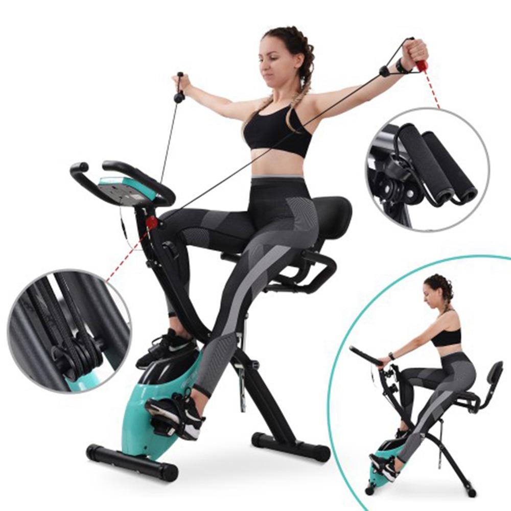 X-Bike Magnetic Foldable Fitness Bike with Computer and Expander Bands
