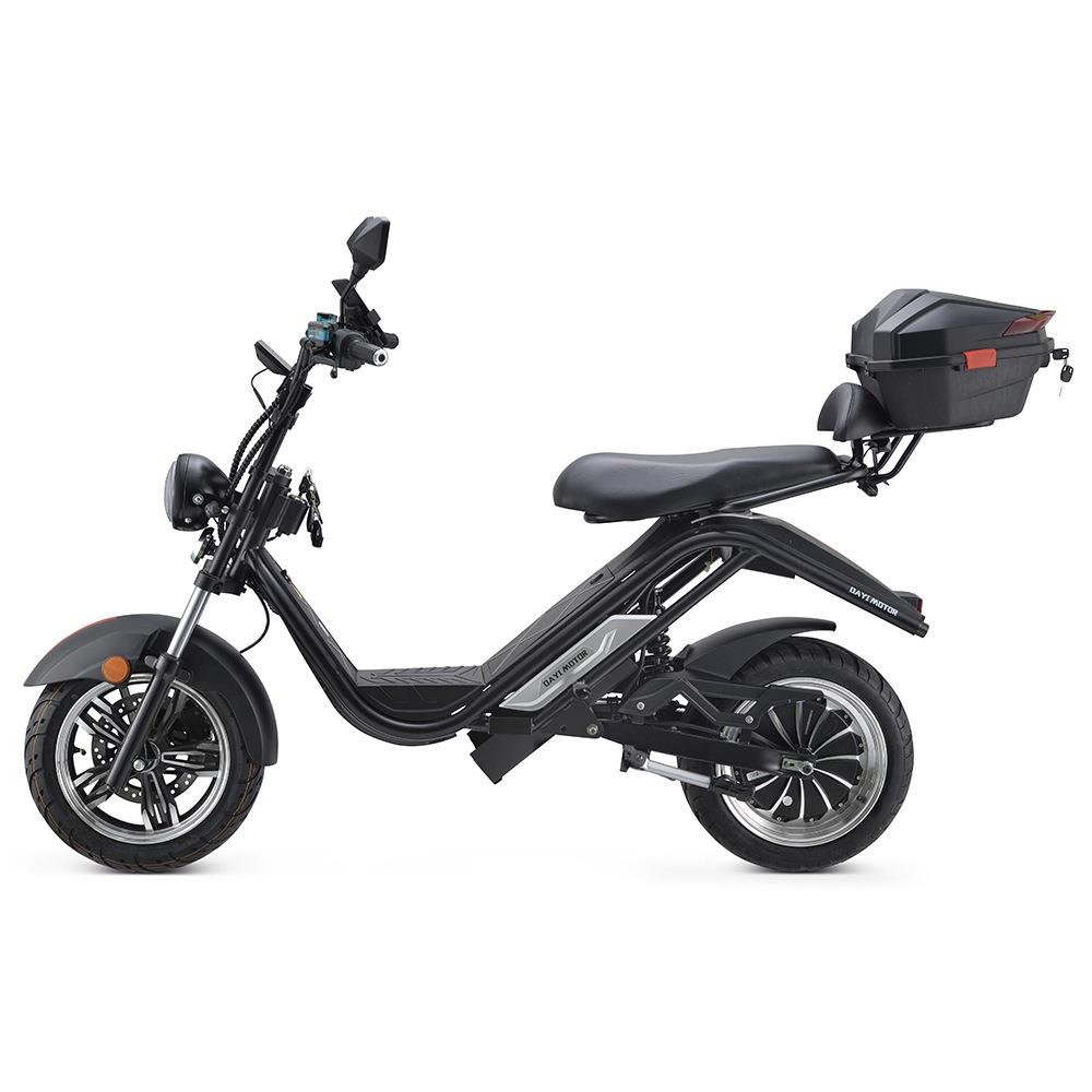 DAYI MOTOR e-Thor 5.0 Electric Motorcycle 4000W Brushless Motor 38AH Battery 13 Inch Scooter  - Black