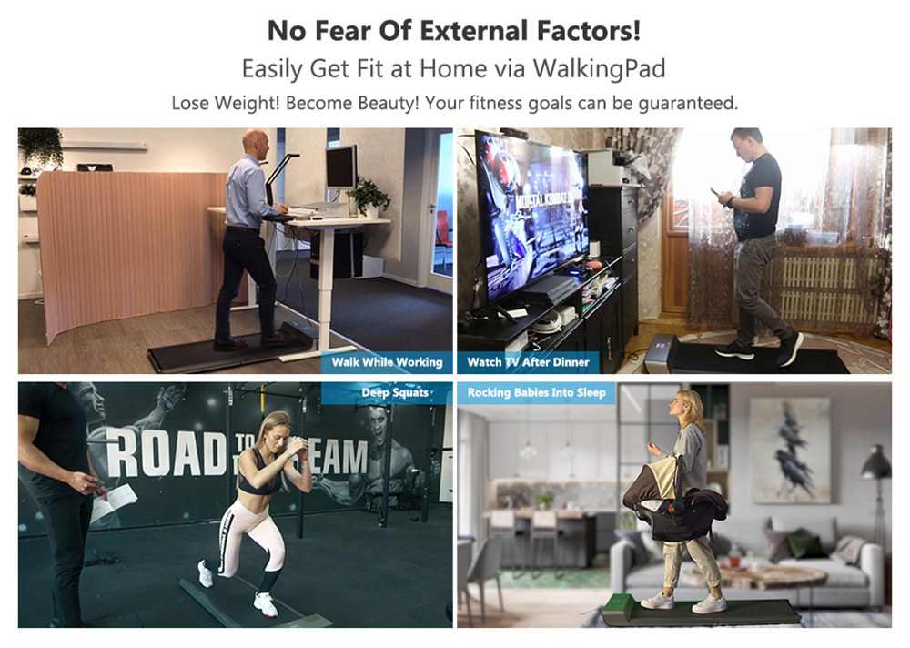 WalkingPad R1 Pro Treadmill 2 in 1 Smart Folding Walking and Running Machine APP Foot Step Speed Control Outdoor Indoor Fitness Exercise Gym Alternative International Version From Xiaomi Ecosystem - Silver