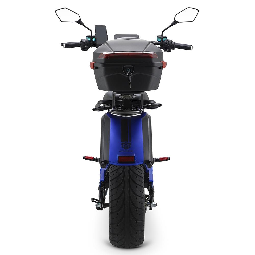 DAYI MOTOR e-Thor 6.0 Electric Motorcycle 4000W Brushless Motor 38AH Battery Front 17 Inch Rear 13 Inch Tire Scooter - Blue