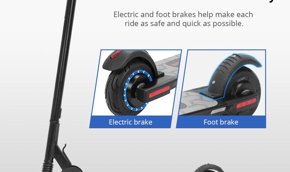 KUGOO KIRIN S2 Mini Folding Electric Scooter Christmas Gift 150W Motor LCD Display Screen Max 25KM/H 5.5 Inch Tire - Black