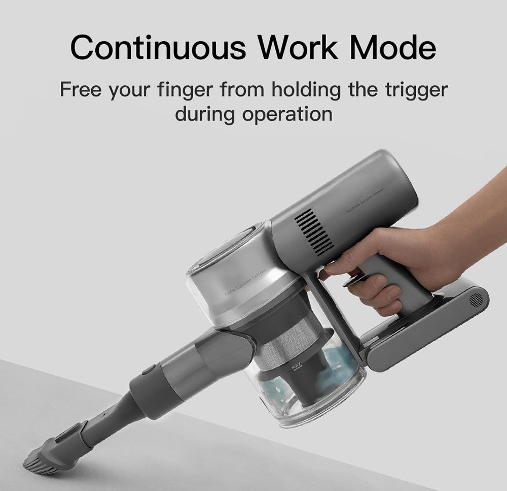 Dreame V11 Handheld Cordless Vacuum Cleaner 25Kpa Suction OLED Display Portable Multi-function All in one Dust Collector Floor Carpet Cleaner 450W Brushless Motor 3000mAh Battery EU Version - Grey