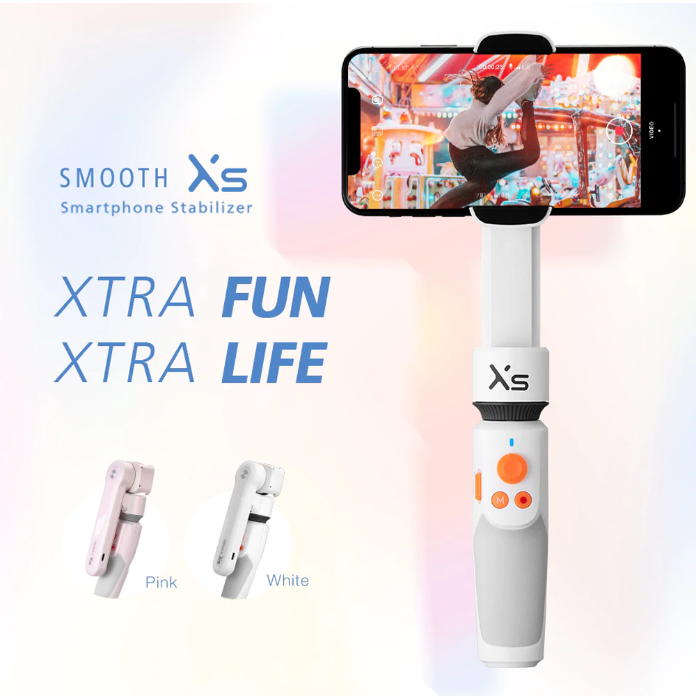 New Zhiyun Smooth XS Handheld Gimbal Stabilizer for Smartphone – Pink ...