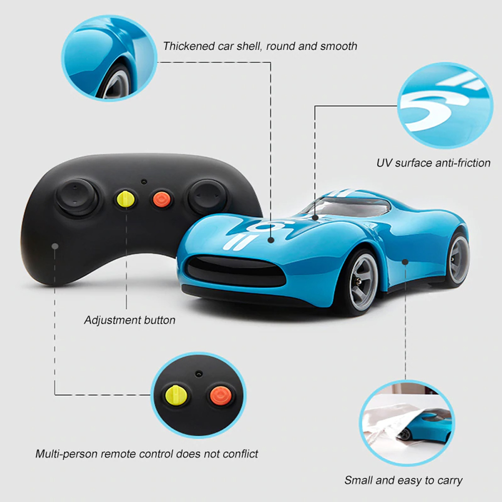 Xiaomi Youpin 2.4G Remote Control ABS Anti-collision 100min Running Time Sports RC Car - Blue