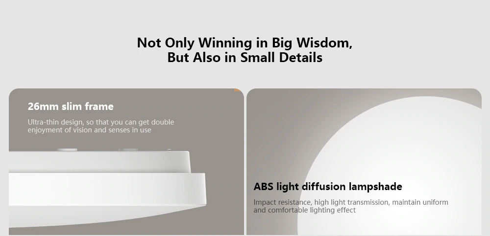 Xiaomi Mijia Smart LED Ceiling Light 220V Support WiFi / bluetooth / APP / Voice Control - White