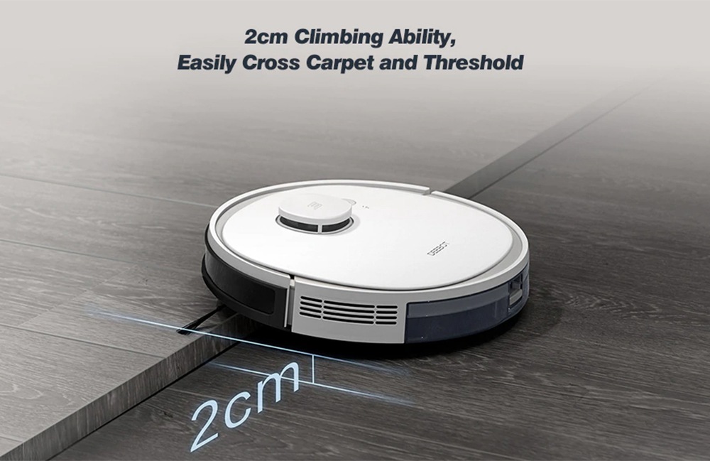 ECOVACS Deebot N3 Max Laser Robot Vacuum Cleaner with Mop APP Control Home Cleaning Sweeping Machine Voice Control Support Alexa Google EU Version - White