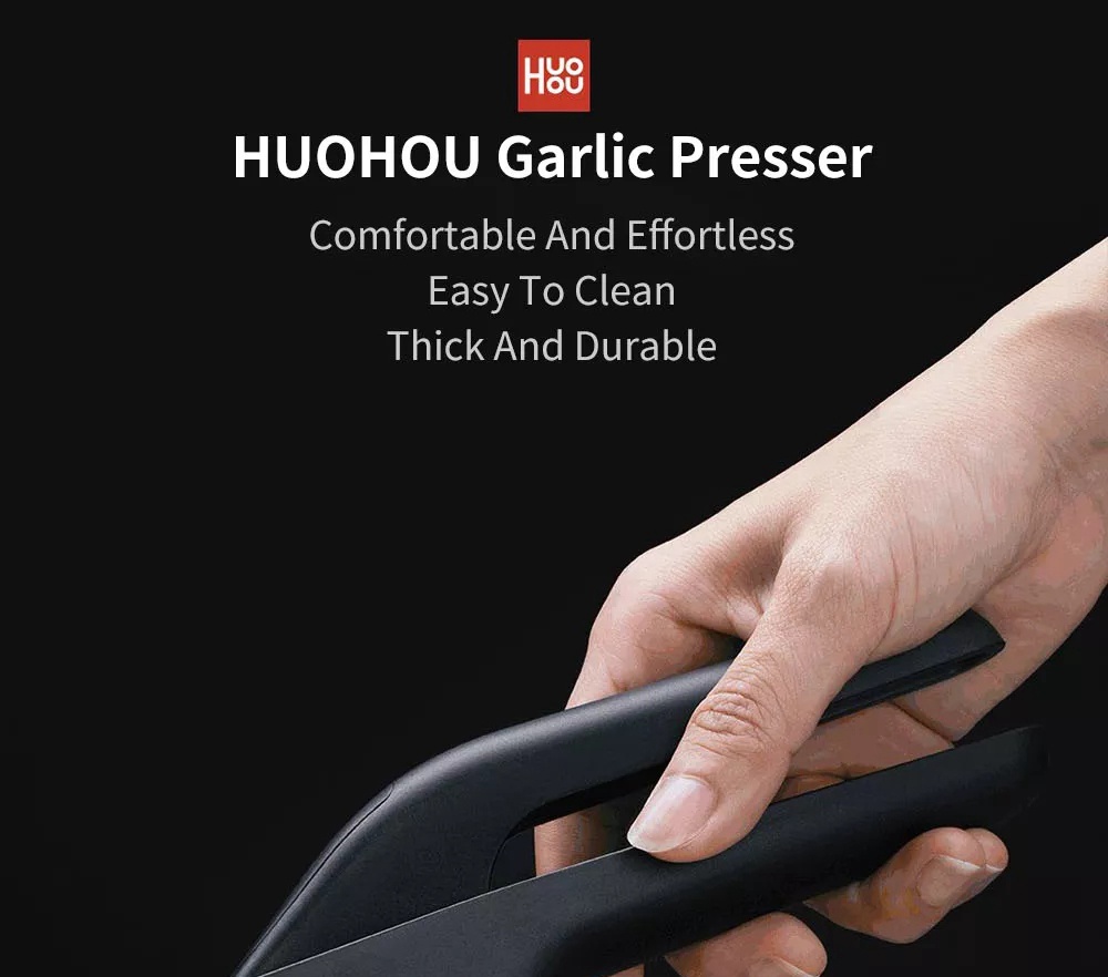 HUOHOU Kitchen Manual Garlic Press From Xiaomi Youpin - Black