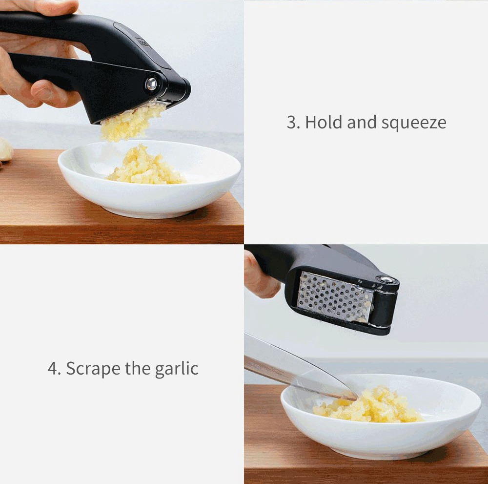 HUOHOU Kitchen Manual Garlic Press From Xiaomi Youpin - Black