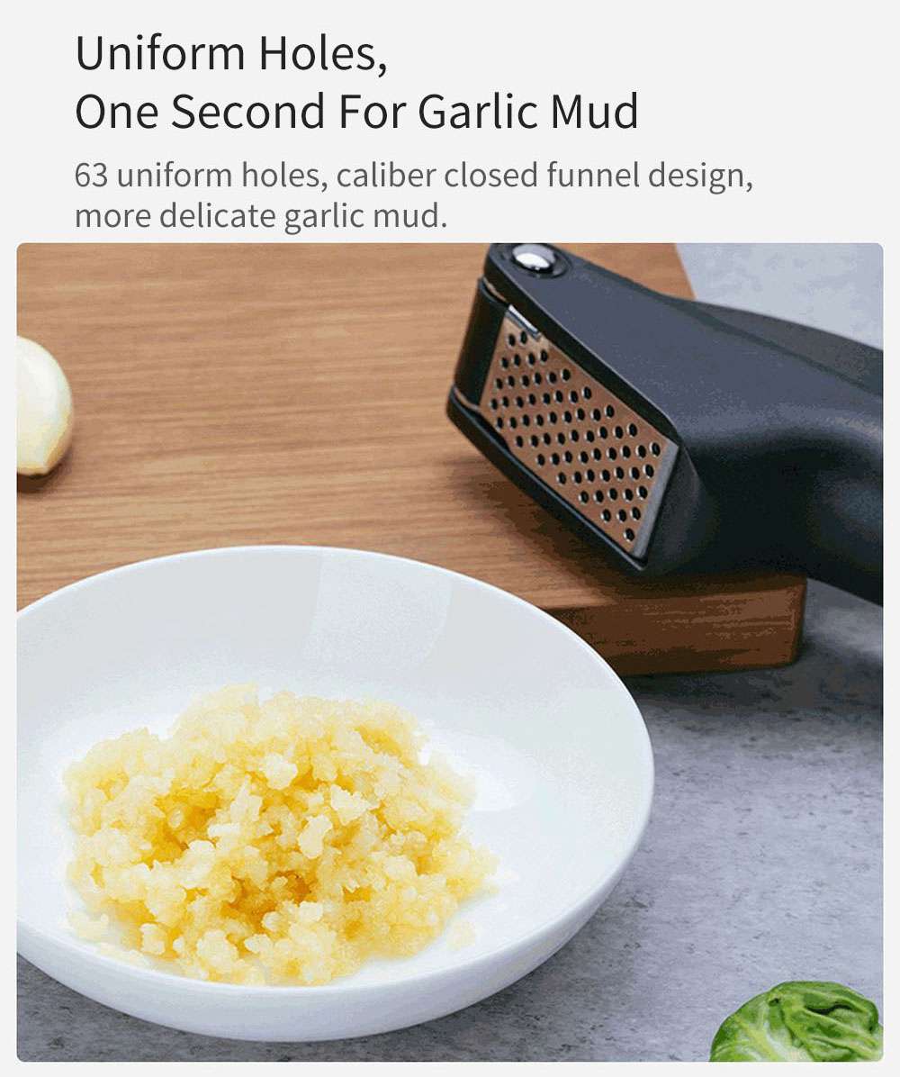 HUOHOU Kitchen Manual Prasa do czosnku od Xiaomi Youpin - czarna