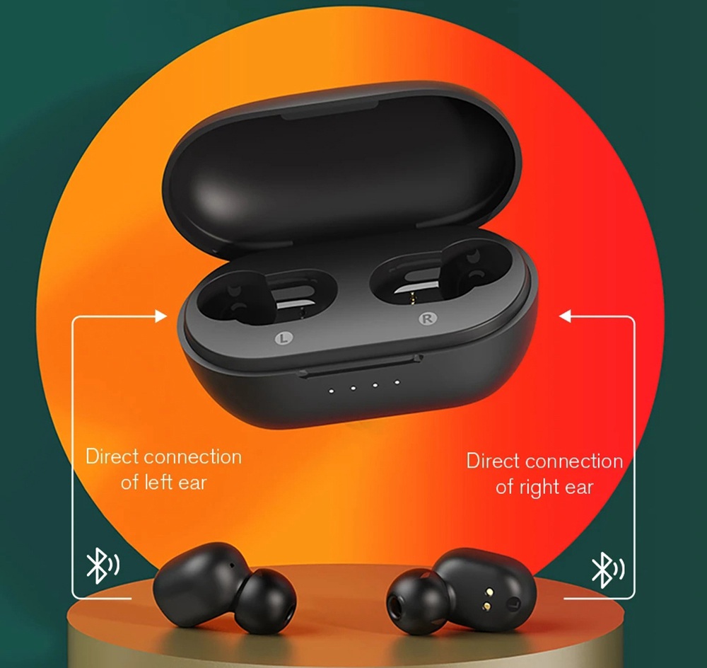 Haylou GT1-XR Bluetooth 5.0 TWS Earbuds Qualcomm QCC3020 aptX 36H Battery Life Touch Control - Black