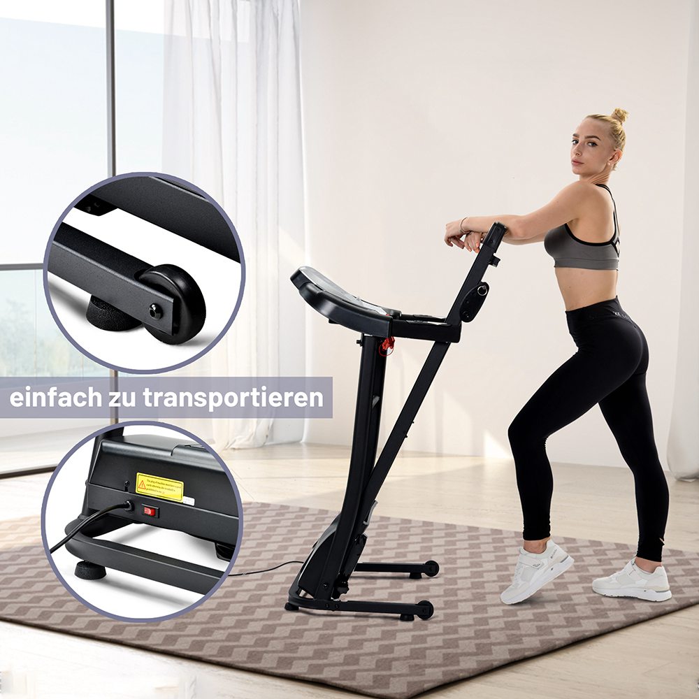 Merax Treadmills Indoor Use Foldable With Preset Speed Levels/USB/AUX/Bluetooth/LED Display