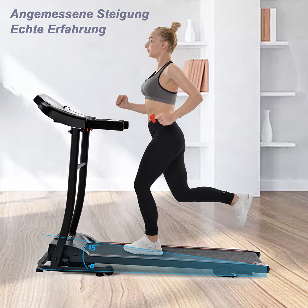 Merax Treadmills Indoor Use Foldable With Preset Speed Levels/USB/AUX/Bluetooth/LED Display