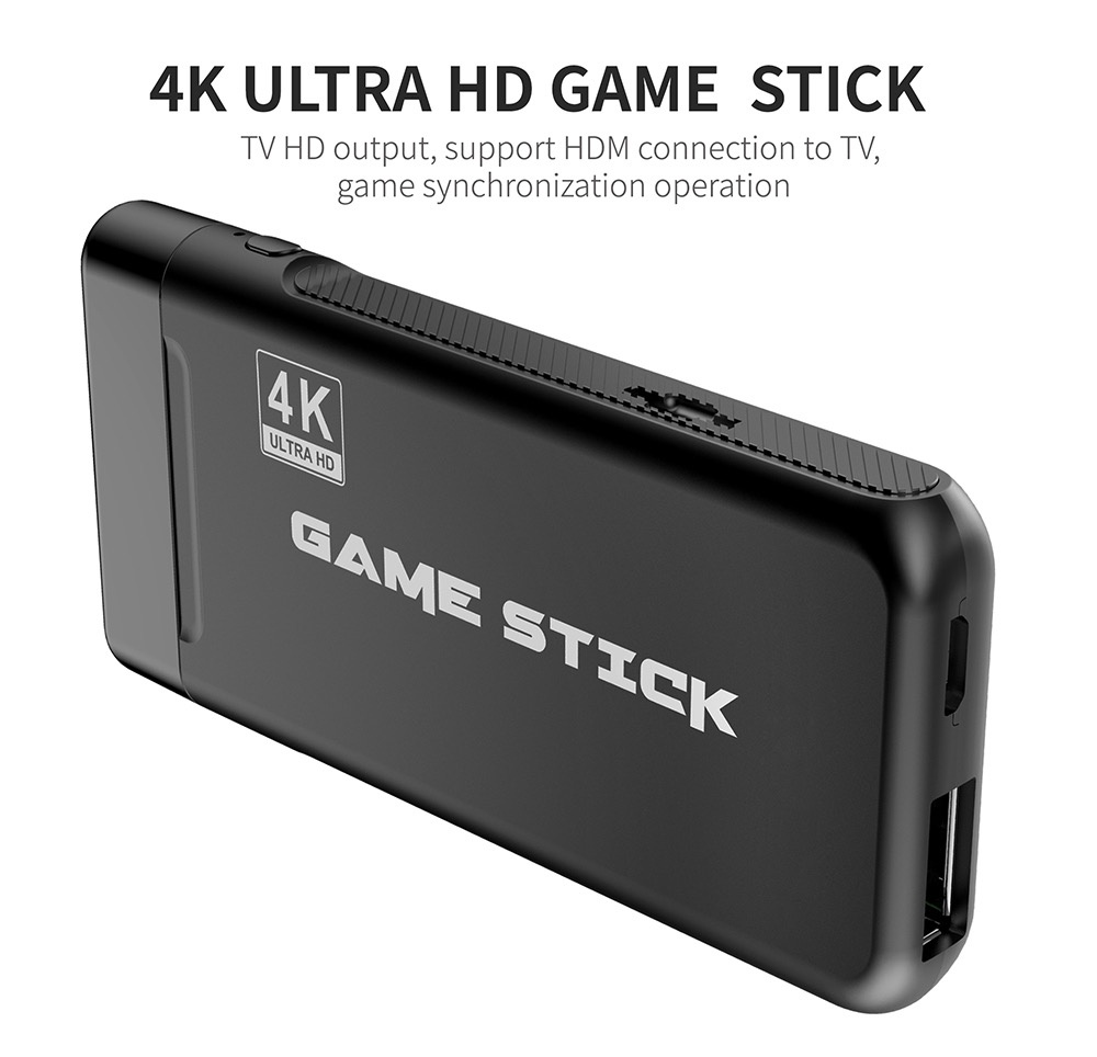 PS3000 32GB 4K Gaming Stick with 2 Wireless Gamepads 3000+ Games Pre-installed