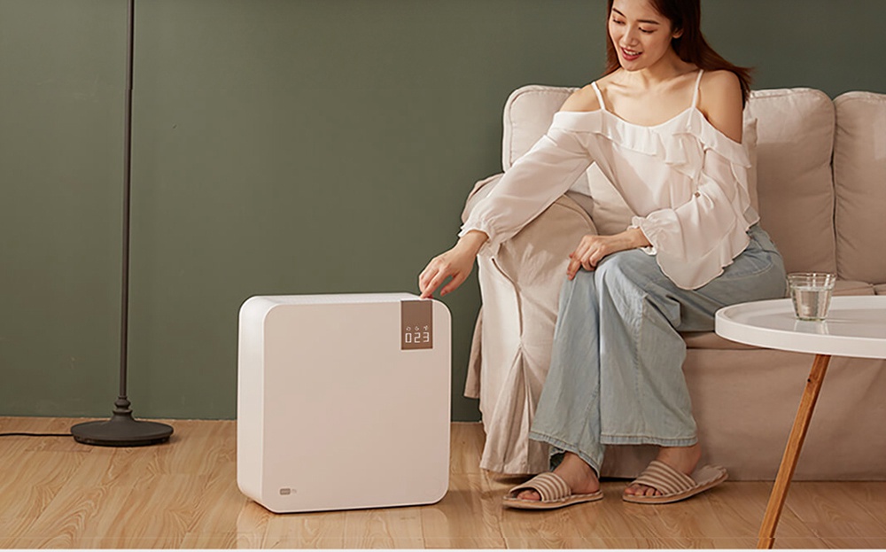 Baomi Air Purifier 2nd Generation Lite Efficient Removal Formaldehyde 99.97% Purification Rate Digital Display APP AI Voice Intelligent Control From Xiaomi Youpin - White